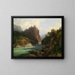 Vista sulla Zenoburg vicino a Merano - Thomas Ender — quadro incorniciato alla parete