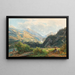 Gasteinertal con vista sulla cascata a Bad Gastein - Thomas Ender — quadro incorniciato alla parete