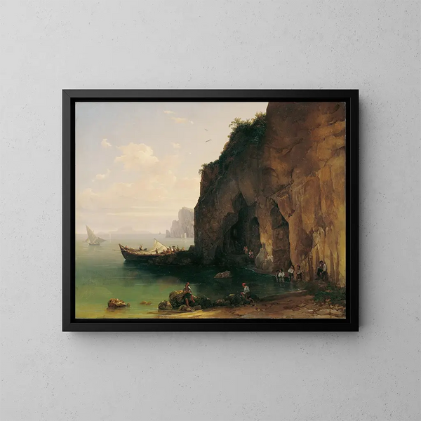 Statua di Sorrento - Thomas Ender — quadro incorniciato alla parete