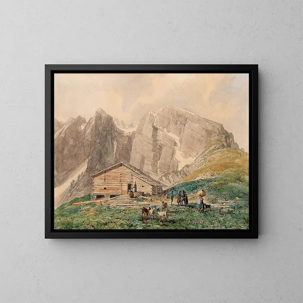 Fortezza di San Pietroburgo vicino a Silz in Tirolo - Thomas Ender — quadro incorniciato alla parete