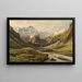 Cascata nella Alpe della valle di Kaprun - Thomas Ender — quadro incorniciato alla parete