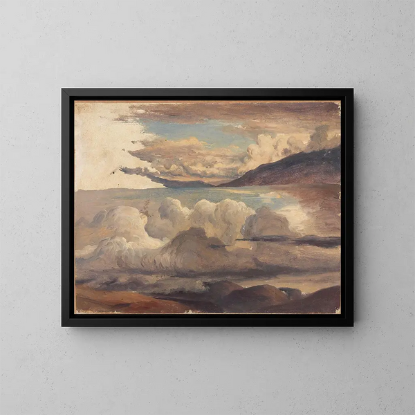 Nuvole sopra il fiordo - Thomas Fearnley — quadro incorniciato alla parete