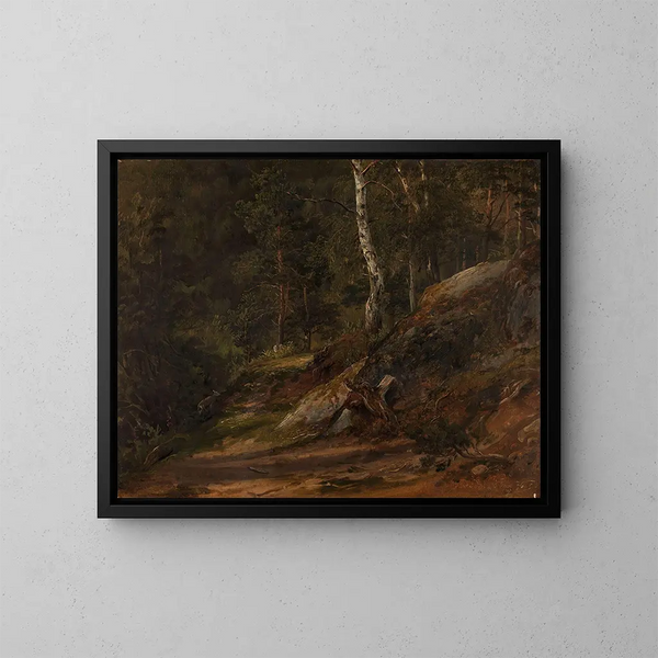 Studio della foresta di Romsdal - Thomas Fearnley — quadro incorniciato alla parete