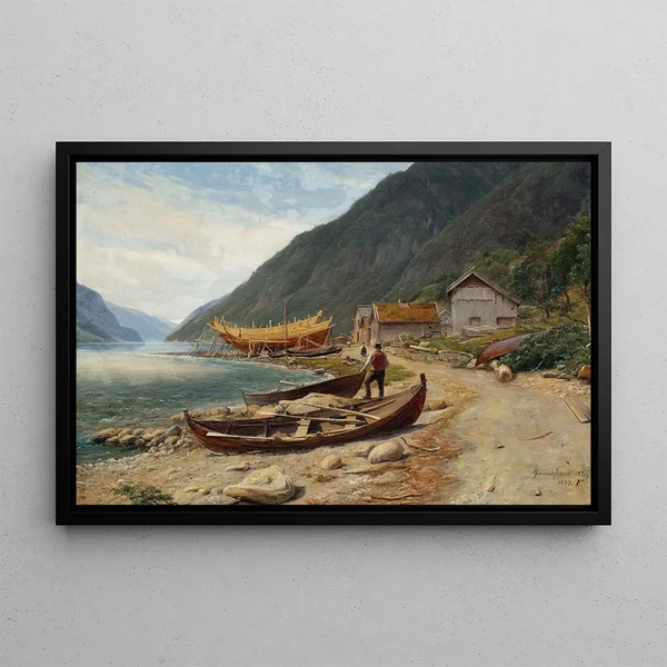 Gravensfjord - Thomas Fearnley — quadro incorniciato alla parete