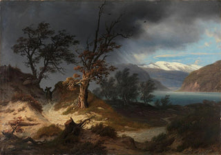 Thomas Fearnley - Stormy Landscape with a Rider.webp