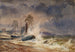 Navi in una tempesta all'ingresso di un porto - Thomas Frederick Collier — vista dell’opera