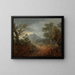 Un paesaggio boscoso con asini e personaggi su un sentiero - Thomas Gainsborough — quadro incorniciato alla parete