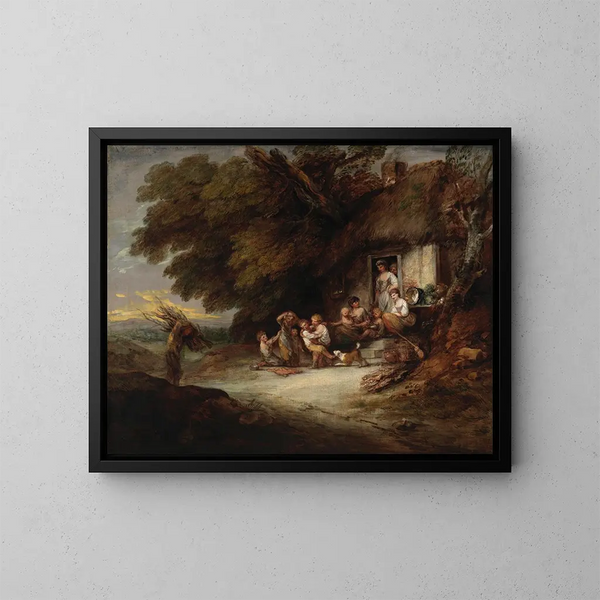 La porte du cottage - Thomas Gainsborough — quadro incorniciato alla parete