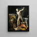 Nature morte con palette sferica e gesso antico - Thomas Germain Joseph Duvivier — quadro incorniciato alla parete
