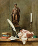 Nature morte con una statua e un calamaio - Thomas Germain Joseph Duvivier — vista dell’opera