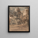 Un tempio a Harewood Park - Thomas Girtin — quadro incorniciato alla parete