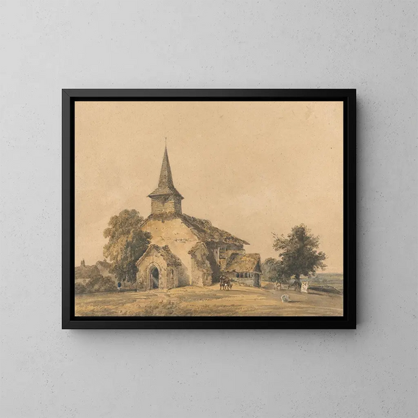 Église de la chapelle, Surrey - Thomas Girtin — quadro incorniciato alla parete