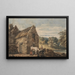 Cottage vicino a Newcastle, Northumberland - Thomas Girtin — quadro incorniciato alla parete