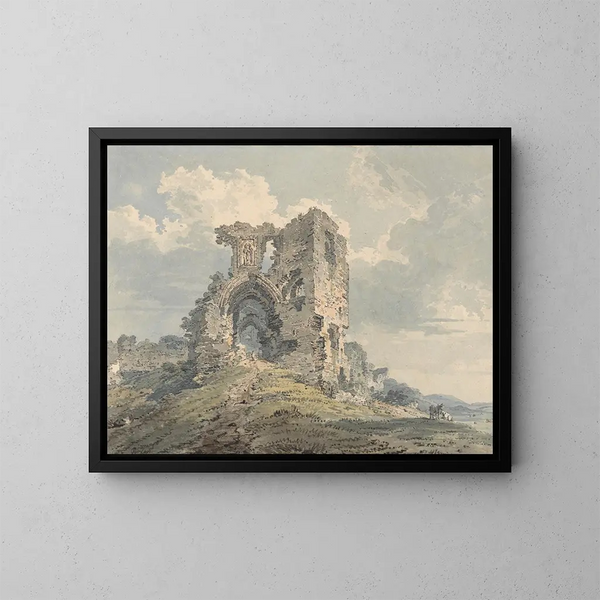 Château de Denbigh - Thomas Girtin — quadro incorniciato alla parete