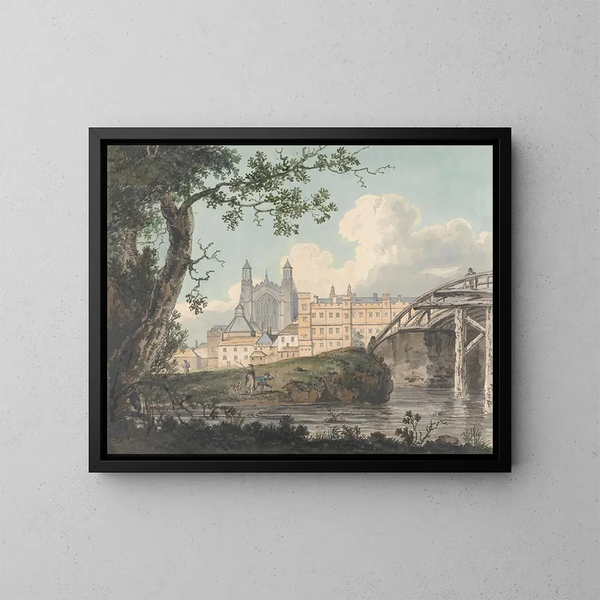 del College di Eton dalla strada di Datchet - Thomas Girtin — quadro incorniciato alla parete