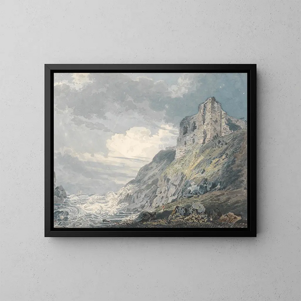 Château de Findlater à Banff - Thomas Girtin — quadro incorniciato alla parete