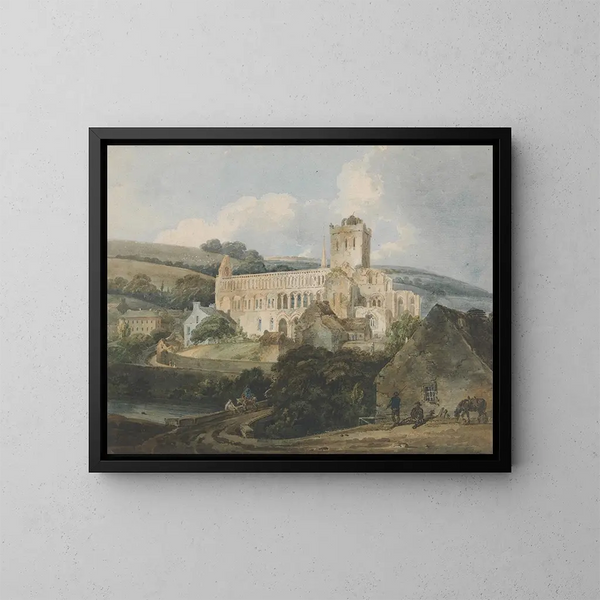 Abbaye di Jedburgh vista da sud-est - Thomas Girtin — quadro incorniciato alla parete