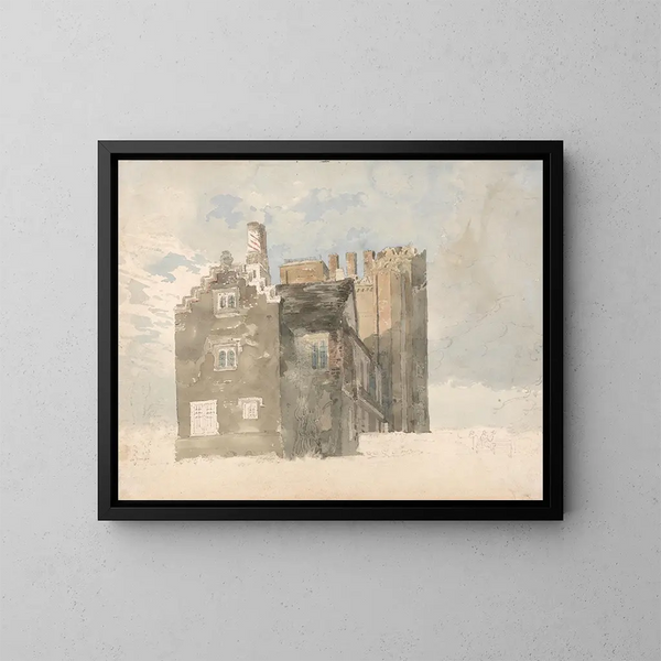 Hall de Layer Marney, Essex - Thomas Girtin — quadro incorniciato alla parete