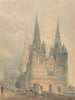 Cattedrale di Lichfield Staffordshire - Thomas Girtin — vista dell’opera