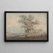 Londra da Highgate Hill - Thomas Girtin — quadro incorniciato alla parete
