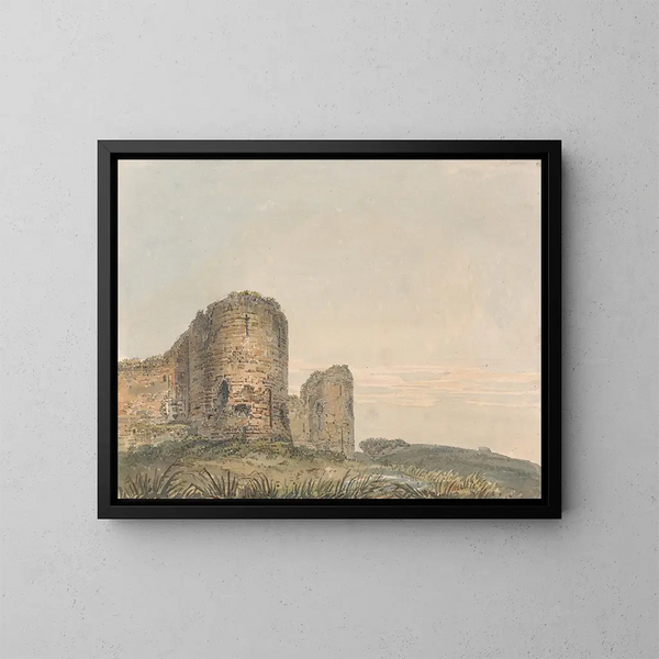 Château de Pevensey, Sussex - Thomas Girtin — quadro incorniciato alla parete