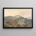 Rocca di Papa con il Monte Cavo - Thomas Girtin — quadro incorniciato alla parete