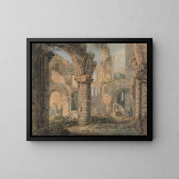L'île sainte de Saint Cuthbert - Thomas Girtin — quadro incorniciato alla parete