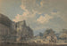 La grange dîmière à Abbotsbury avec l'abbaye sur la colline - Thomas Girtin — vista dell’opera