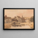 Il villaggio di Kirkstall Yorkshire - Thomas Girtin — quadro incorniciato alla parete