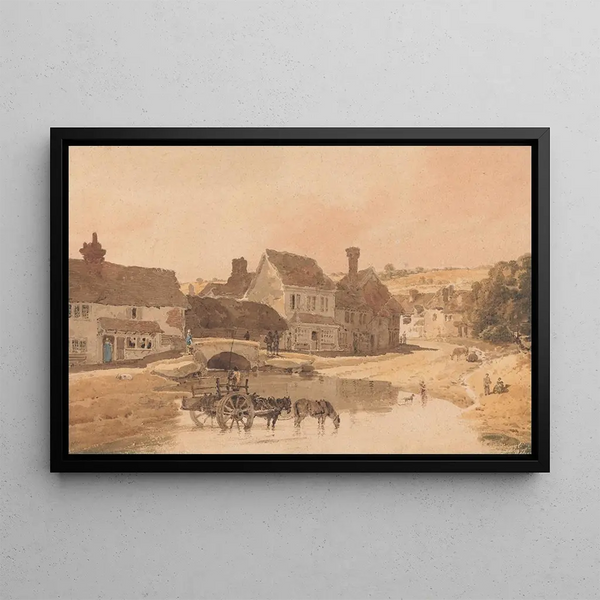 Thomas Girtin - The Village of Kirkstall Yorkshire.webp