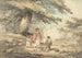 Paesaggio boscoso con personaggi intorno a una pentola da cucina - Thomas Hand — vista dell’opera