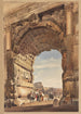 L'Arc de Titus regardant vers le Colisée Rome - Thomas Hartley Cromek — vista dell’opera