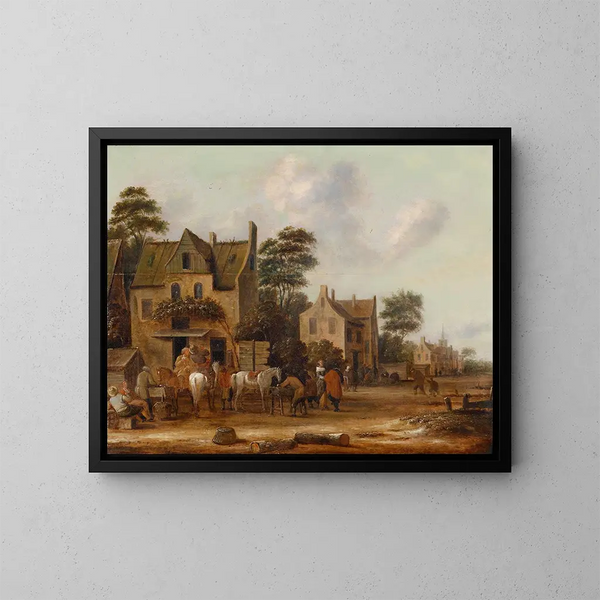 Rue de village - Thomas Heeremans — quadro incorniciato alla parete
