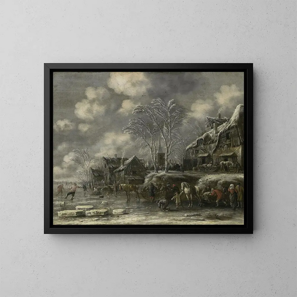 Scène d'hiver - Thomas Heeremans — quadro incorniciato alla parete