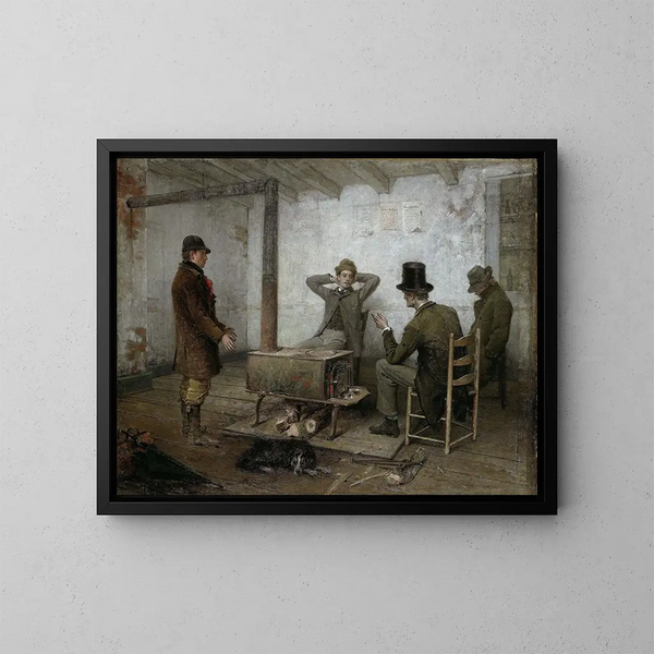 Un avertissement amical - Thomas Hicks — quadro incorniciato alla parete