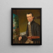 Edward Hicks che dipinge il regno pacifico - Thomas Hicks — quadro incorniciato alla parete