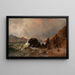 Vista di Fort Point da Baker Beach, San Francisco - Thomas Hill — quadro incorniciato alla parete