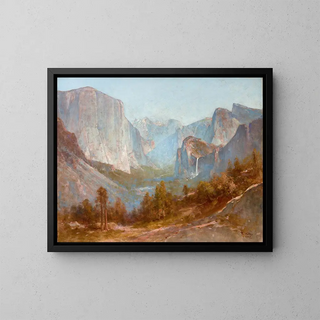 Vallée de Yosemite depuis Inspiration Point - Thomas Hill — quadro incorniciato alla parete