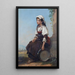 La joueuse de tambourin italiana - Thomas Jones Barker — quadro incorniciato alla parete