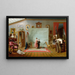 Interno con ritratti - Thomas Le Clear — quadro incorniciato alla parete