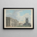 La facciata sud della Casa del Senato e l'estremità ovest della chiesa di St Mary all'Università di Cambridge - Thomas Malton il Giovane — quadro incorniciato alla parete