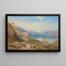 Il convento di Madonna del Sasso, Lago Maggiore, Italia - Thomas Miles Richardson — quadro incorniciato alla parete