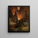 Un canyon laterale del Grand Canyon dell'Arizona - Thomas Moran — quadro incorniciato alla parete