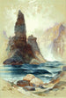 Au-dessus des chutes de la tour Yellowstone - Thomas Moran — vista dell’opera