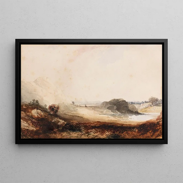 Paesaggio alpino - Thomas Moran — quadro incorniciato alla parete