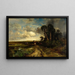 Ramener le bétail, côte de Floride - Thomas Moran — quadro incorniciato alla parete