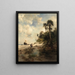 Île de Fort George in Florida - Thomas Moran — quadro incorniciato alla parete