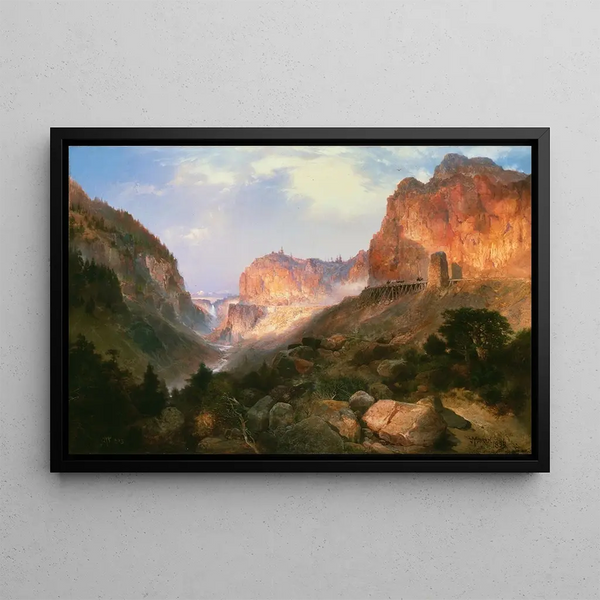 Golden Gate Parco Nazionale di Yellowstone - Thomas Moran — quadro incorniciato alla parete