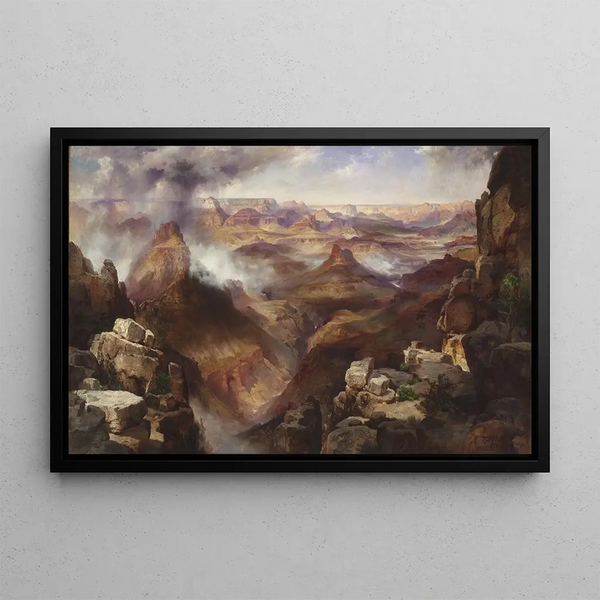 Grand Canyon del fiume Colorado - Thomas Moran — quadro incorniciato alla parete