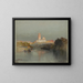 Hacienda sul fiume Lerma, San Juan, Messico - Thomas Moran — quadro incorniciato alla parete